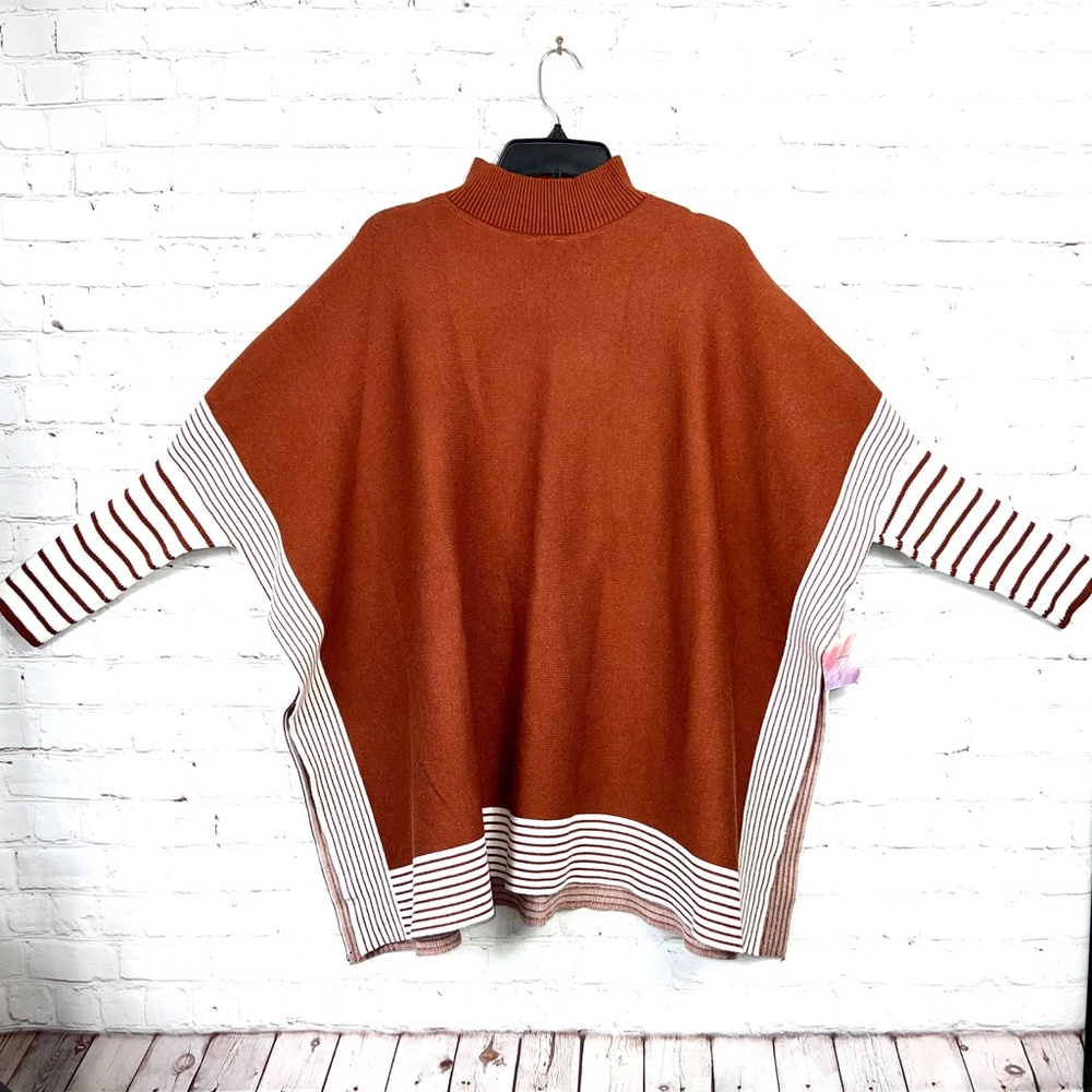 🚫SOLD! NWT🤩🎁 |•CHICWISH•| Pretty Poncho Sweater - Picture 11 of 14